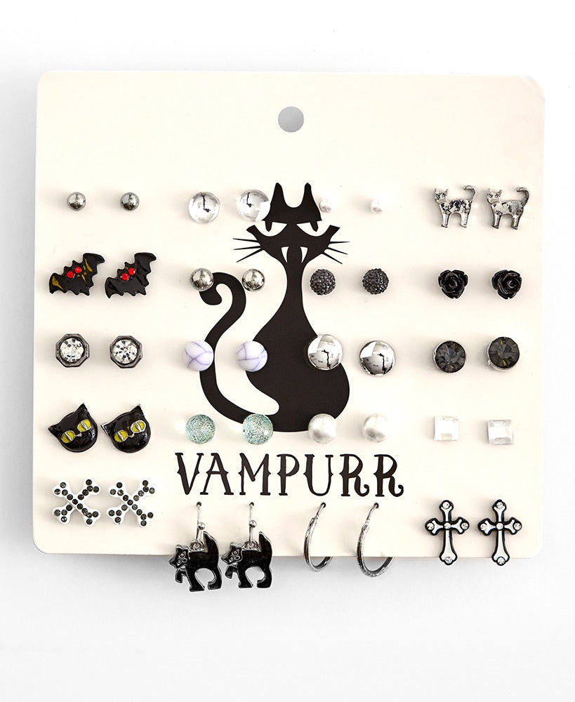 20-Pair Stud Earring Sets
