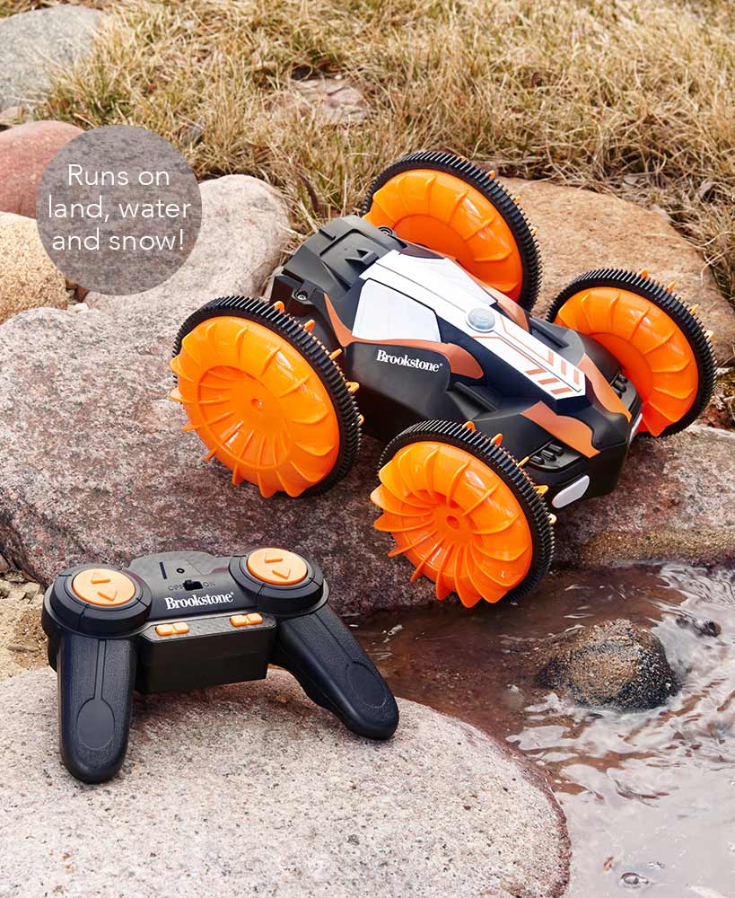 Brookstone Land/Water Stunt R/C Vehicle