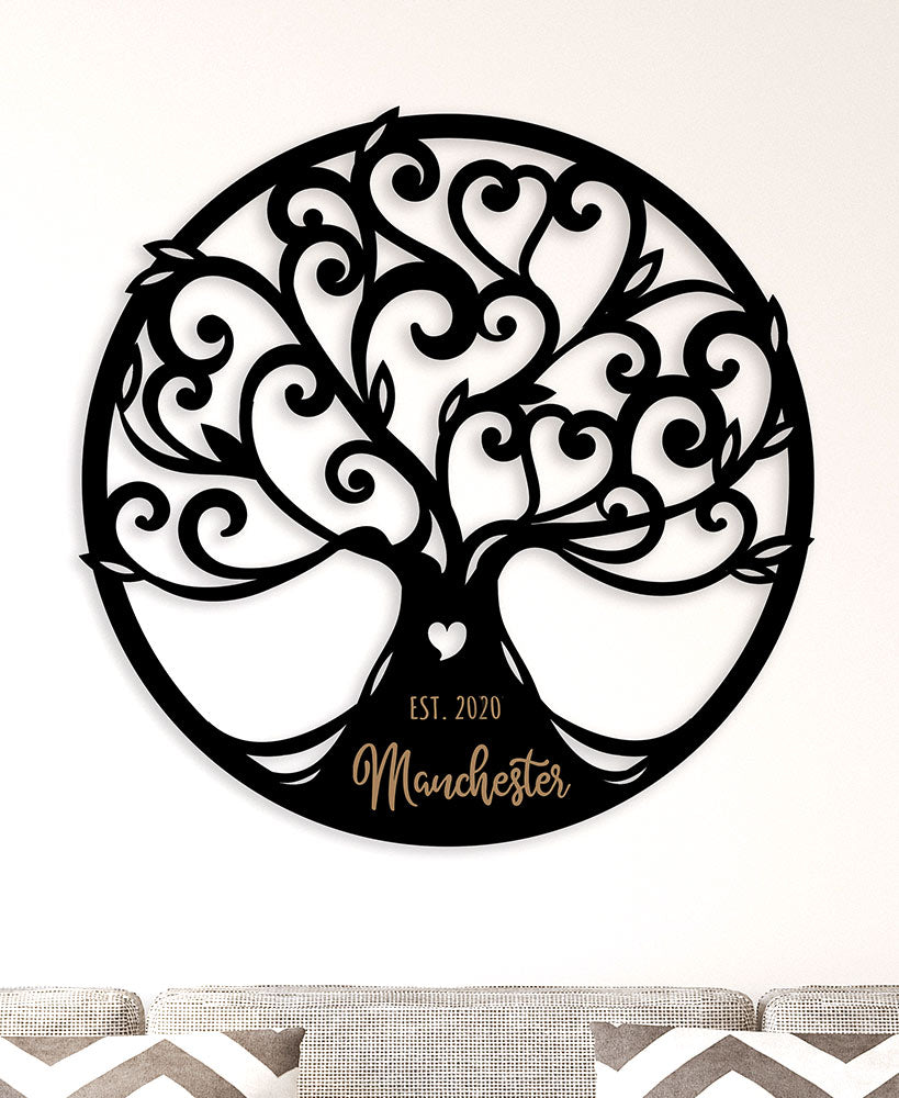 Personalized Family Tree Wall Art