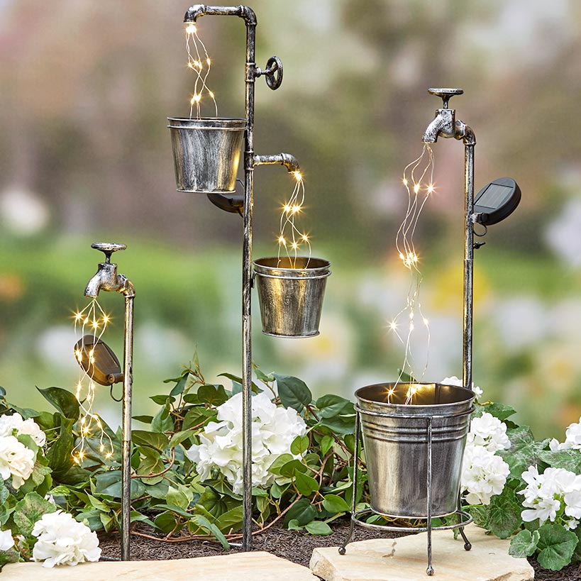 Solar Faucet Water Light Collection
