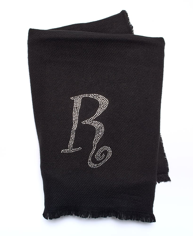 Bling Embellished Monogram Scarves