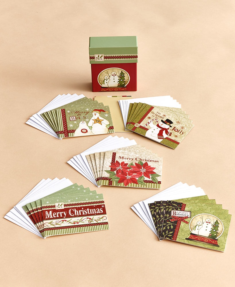 50-Pc. Boxed Christmas Card Sets