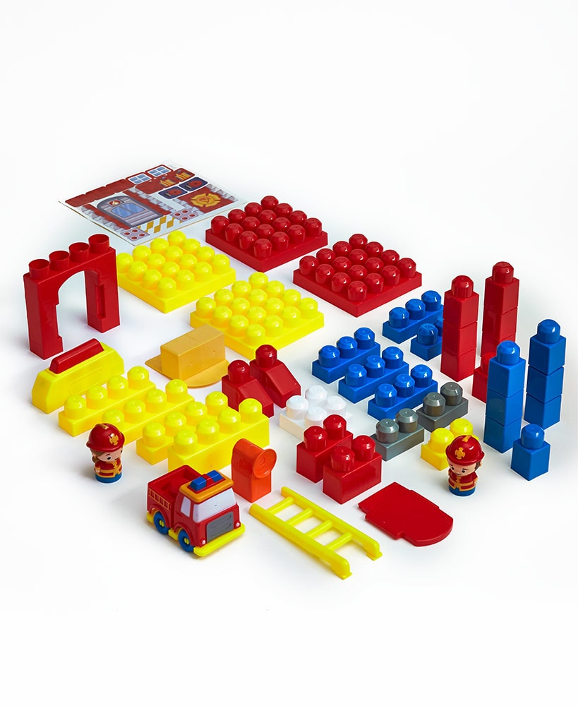 Police or Fire Station Block Set