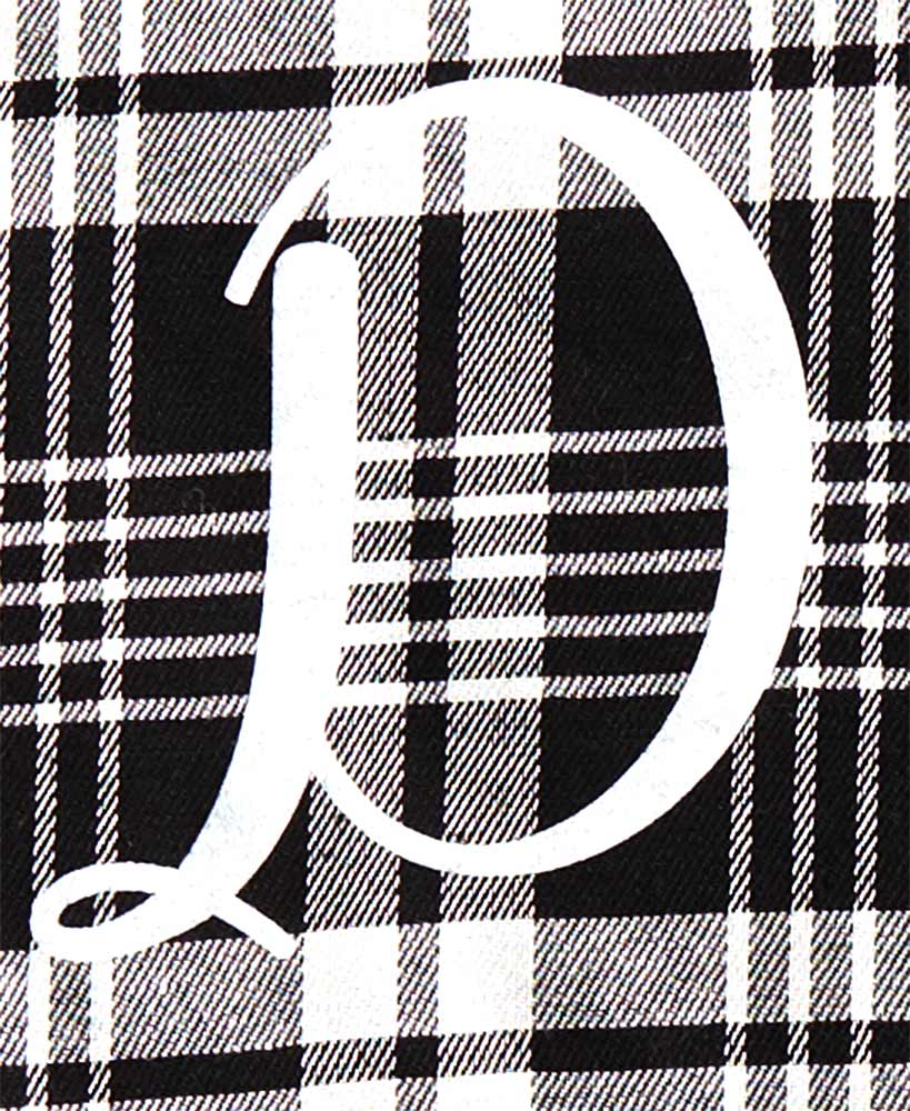 Monogram Plaid Tote Bag with Pockets