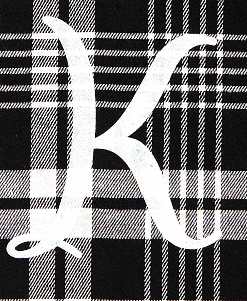 Monogram Plaid Tote Bag with Pockets
