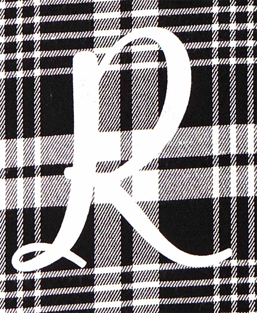 Monogram Plaid Tote Bag with Pockets