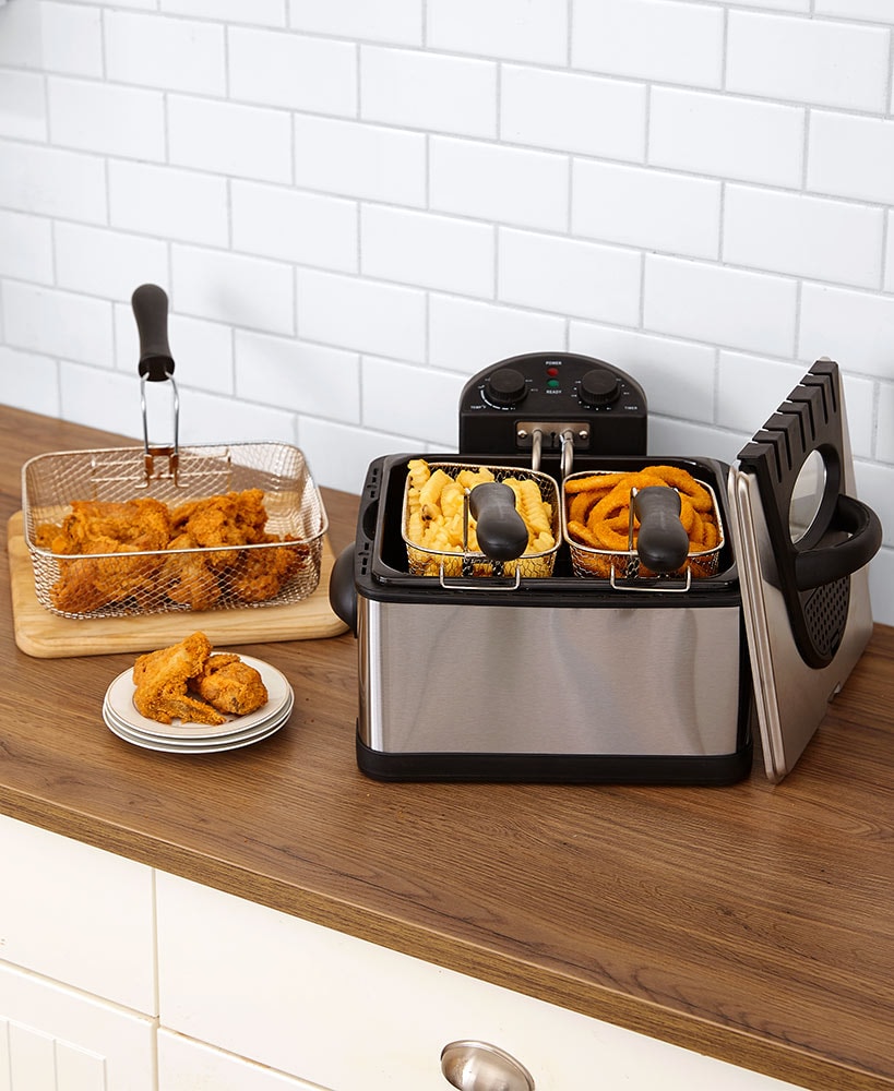 4-Qt. Triple Basket Deep Fryer