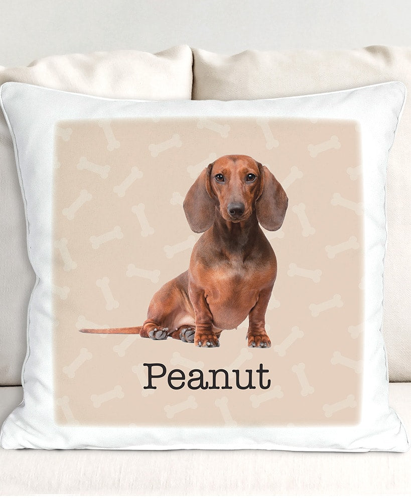 Personalized Dog Breed Sherpa Throw Pillow