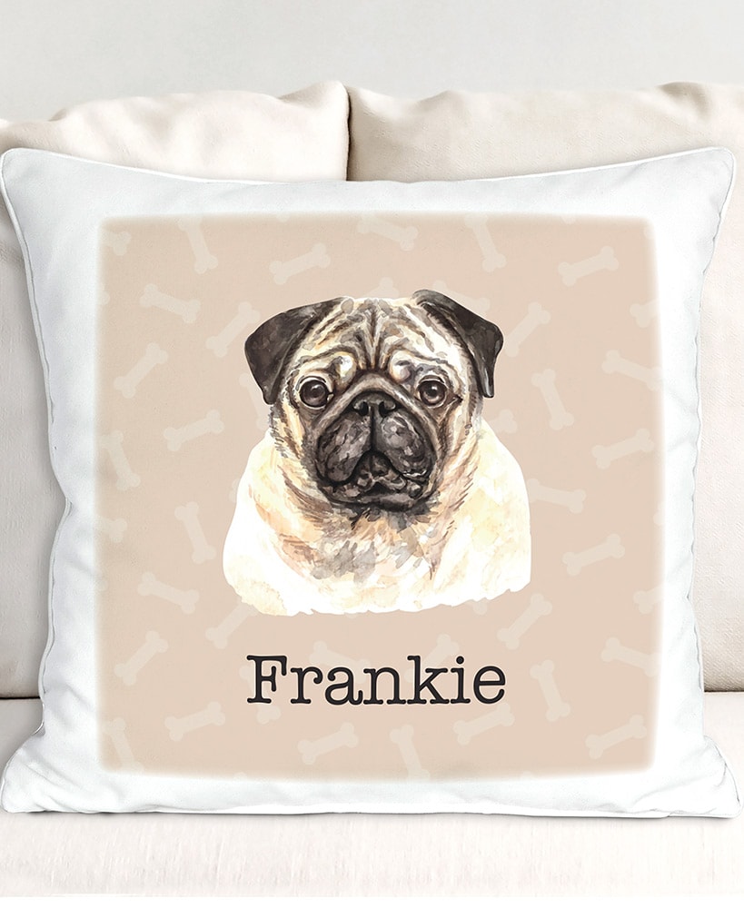 Personalized Dog Breed Sherpa Throw Pillow