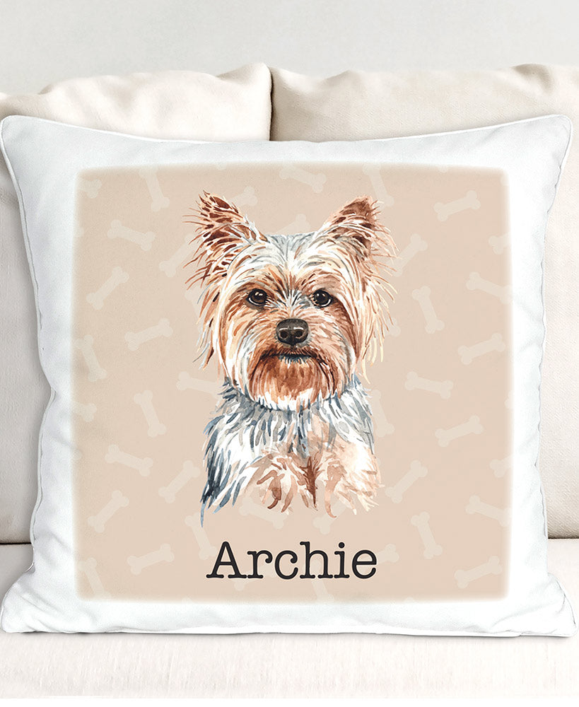 Personalized Dog Breed Sherpa Throw Pillow