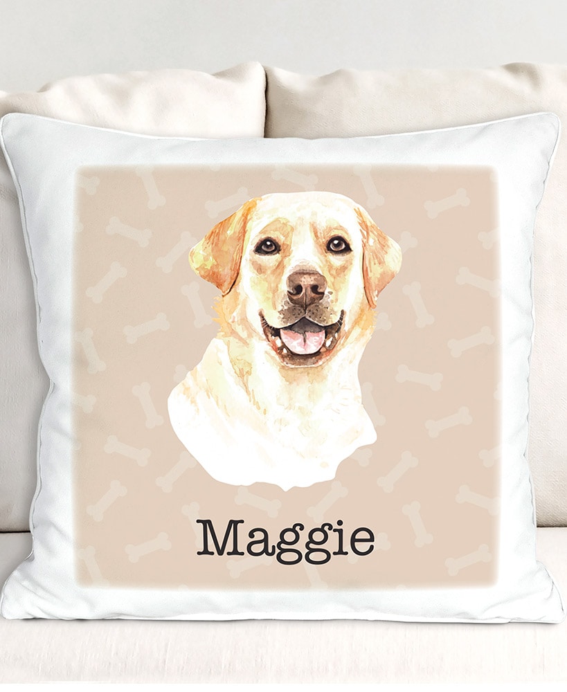 Personalized Dog Breed Sherpa Throw Pillow