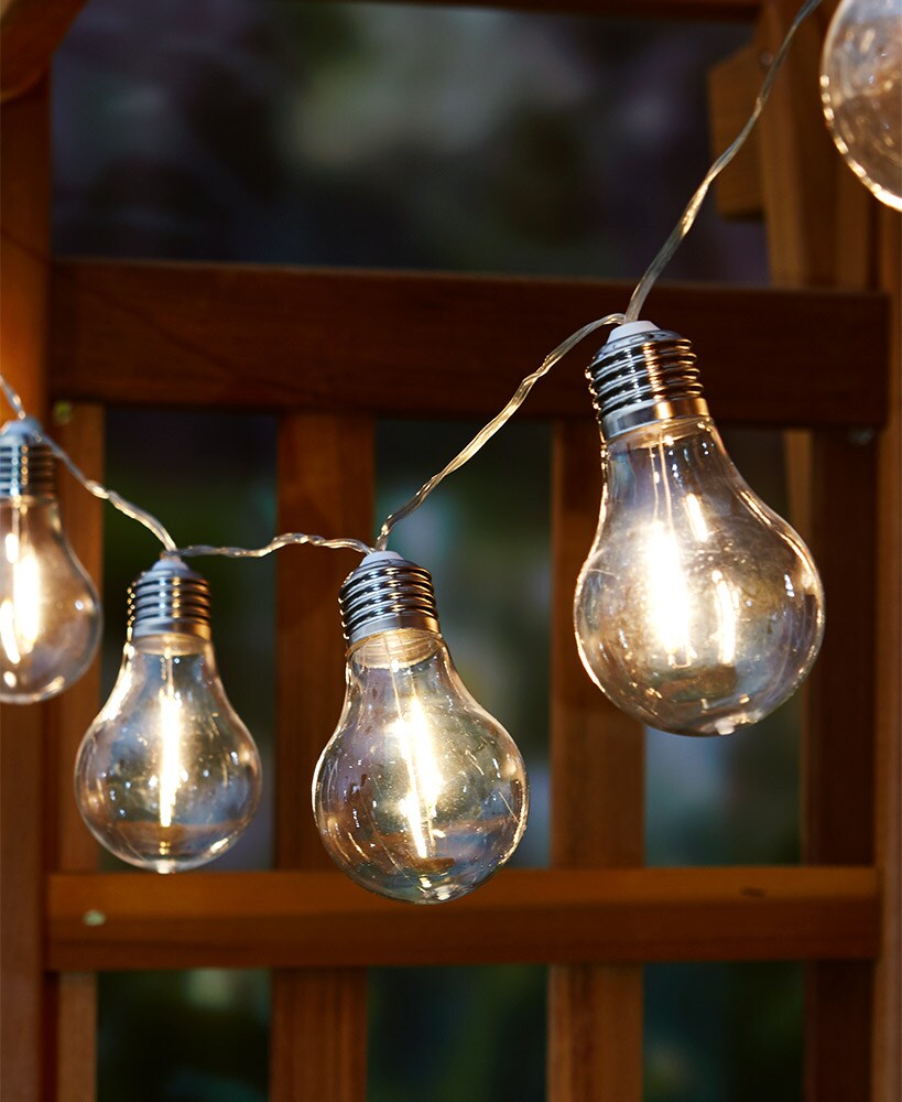10-Pc. Solar Edison String Lights