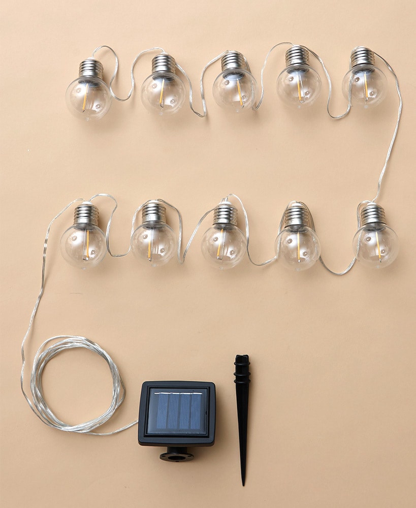 10-Pc. Solar Edison String Lights