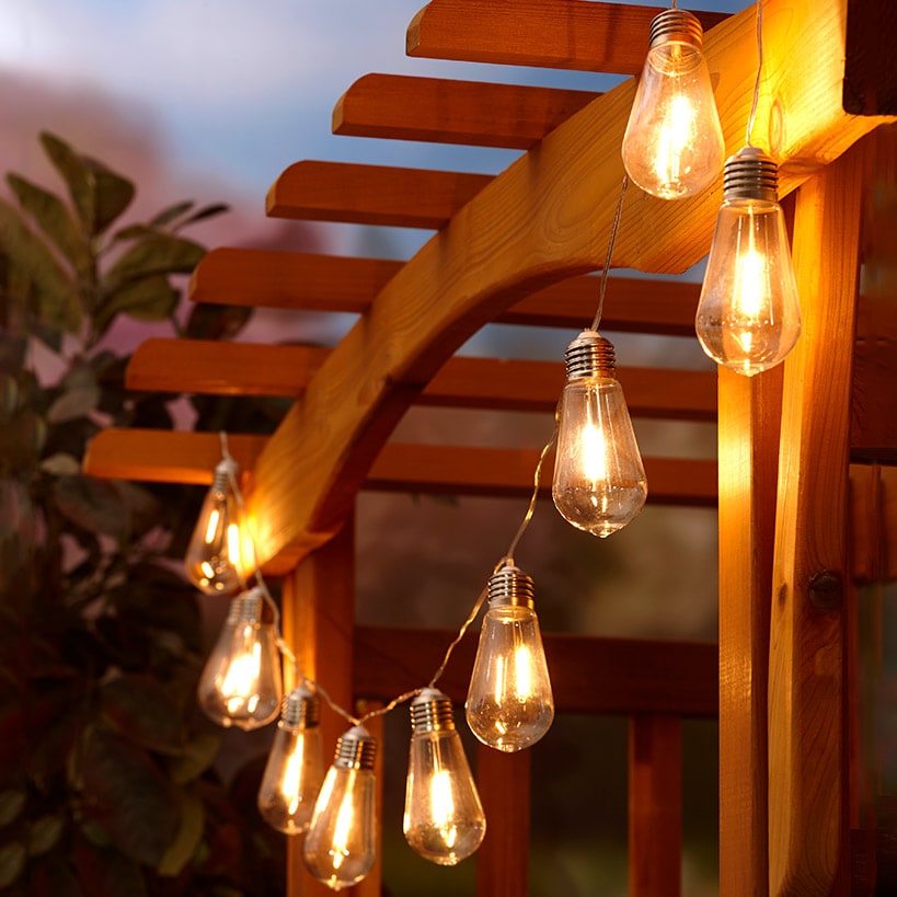 10-Pc. Solar Edison String Lights