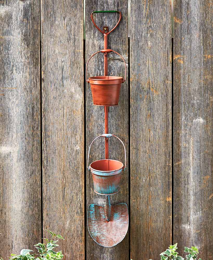 Rustic Garden Tool Planters