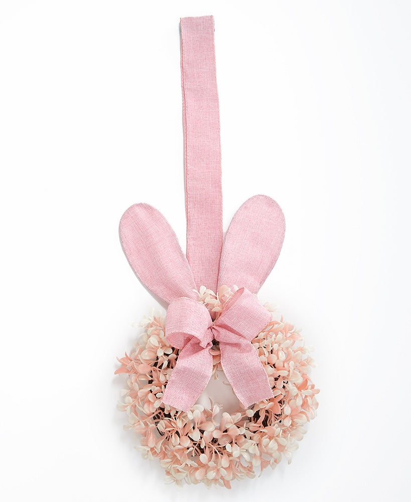 Easter Bunny Cabinet Wreath Or Flower Figure - Blue, Pink, Or Purple