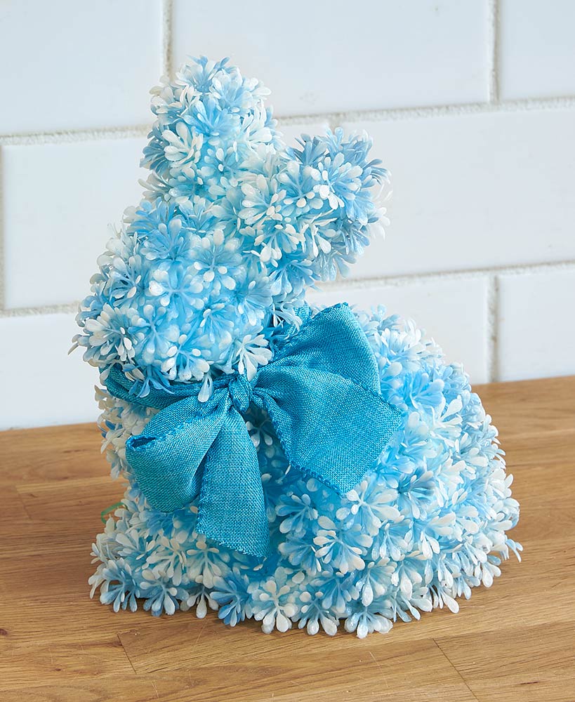 Easter Bunny Cabinet Wreath Or Flower Figure - Blue, Pink, Or Purple