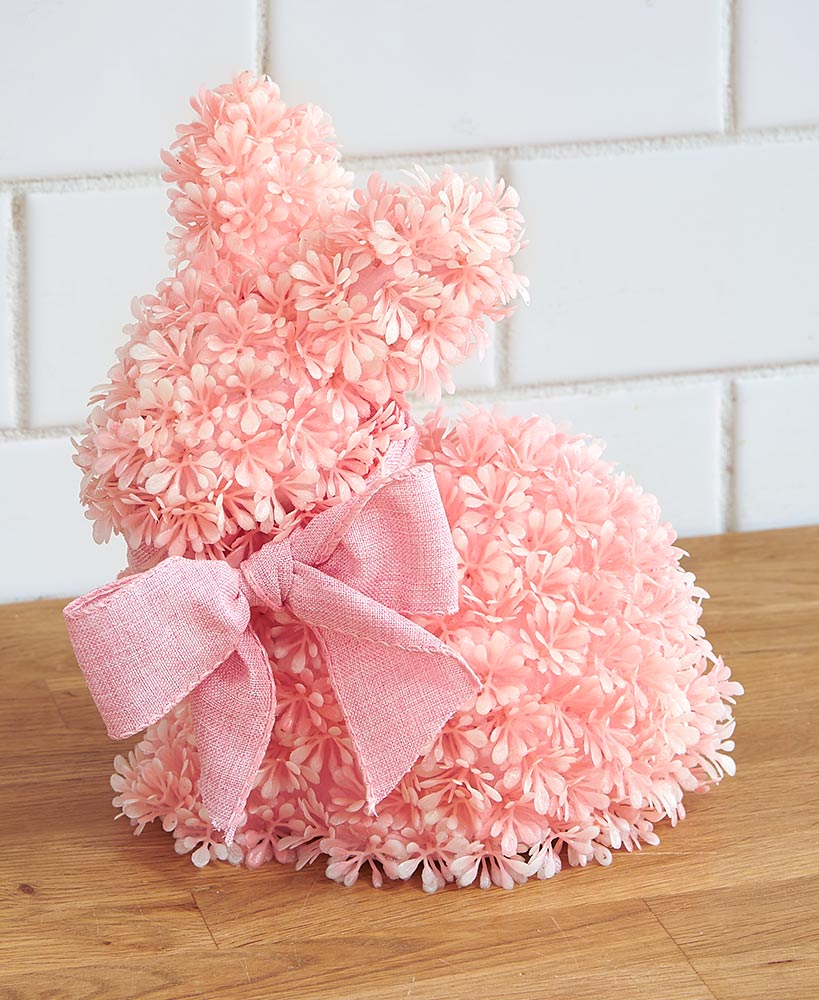 Easter Bunny Cabinet Wreath Or Flower Figure - Blue, Pink, Or Purple
