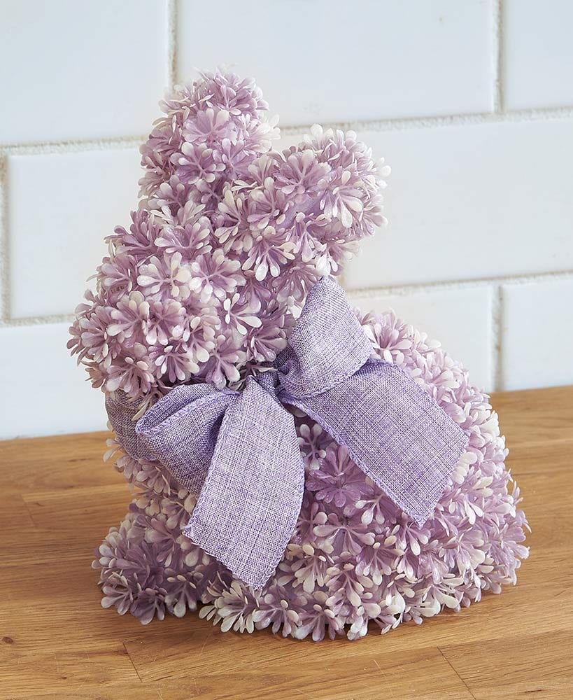 Easter Bunny Cabinet Wreath Or Flower Figure - Blue, Pink, Or Purple