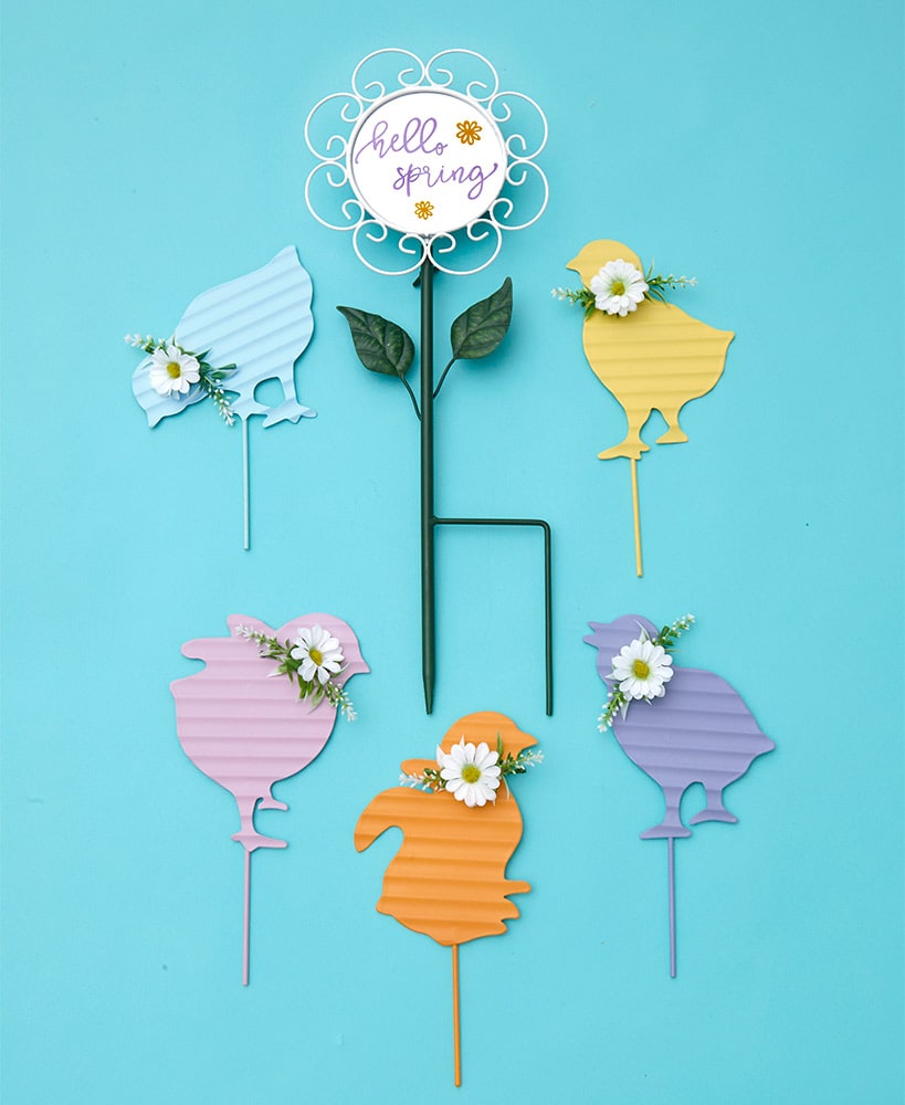 6-Pc. Chicks and Hello Spring Sign