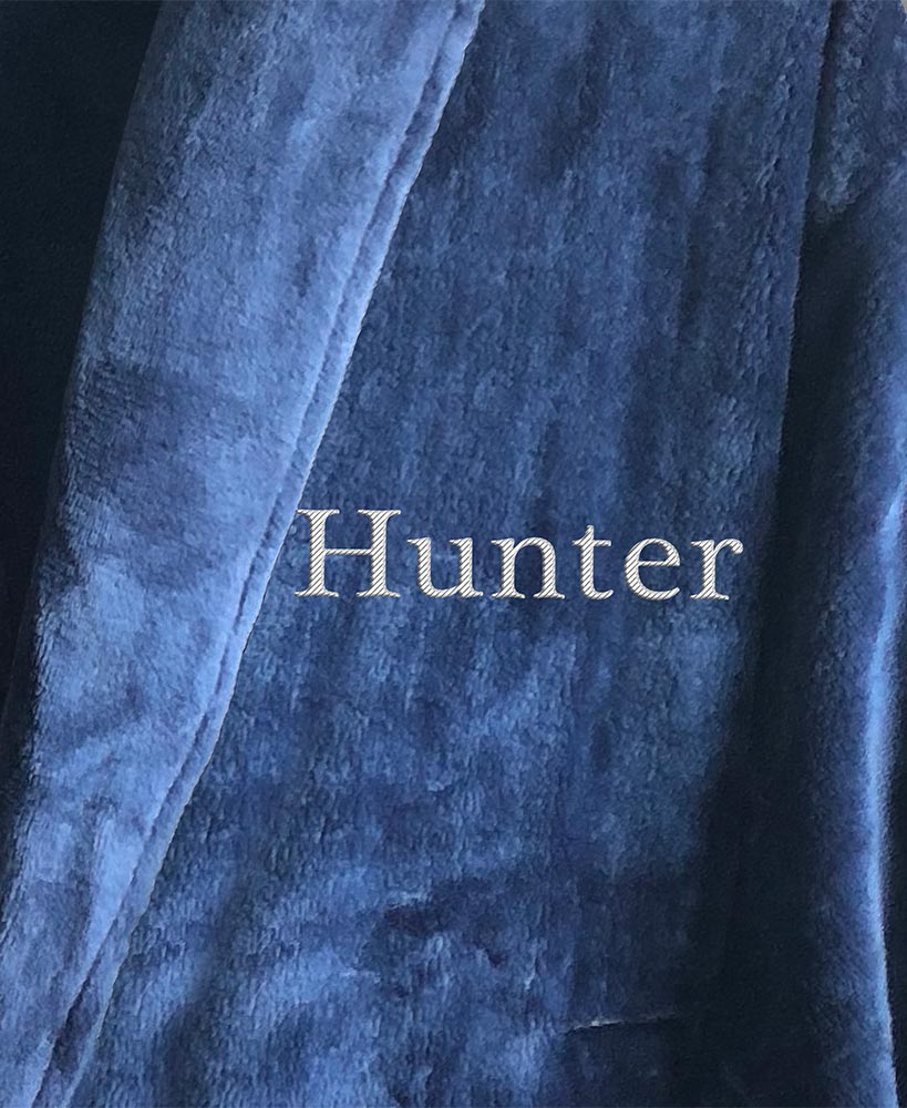 Personalized Microfleece Robe