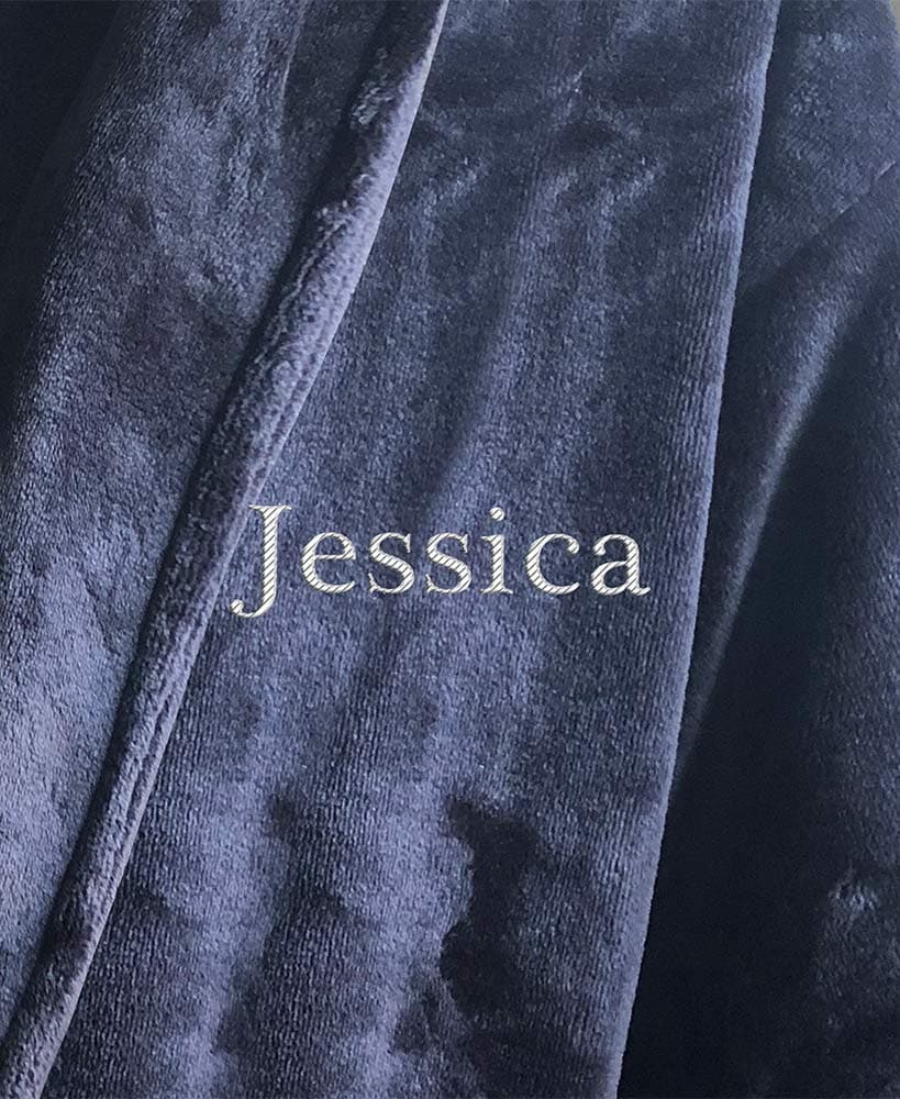 Personalized Microfleece Robe
