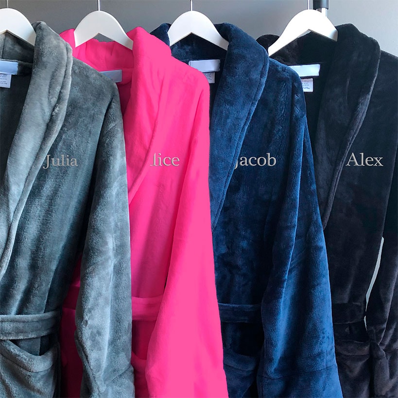 Personalized Microfleece Robe