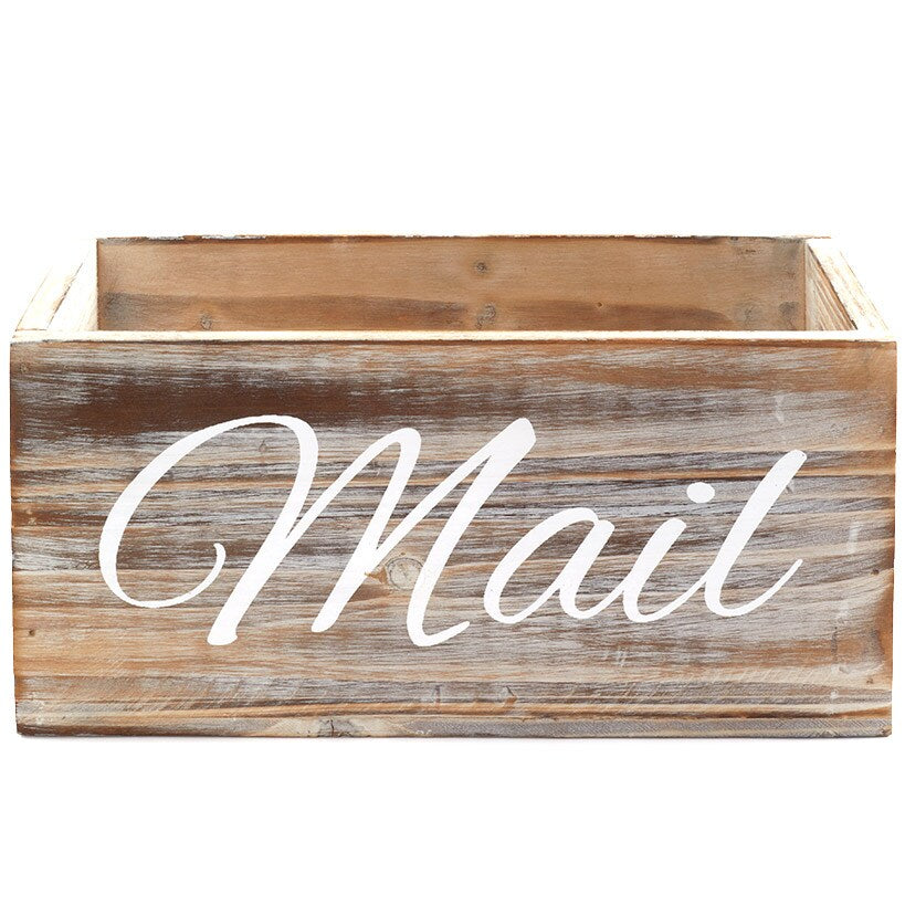 Farmhouse Chic Mail Organizer Box