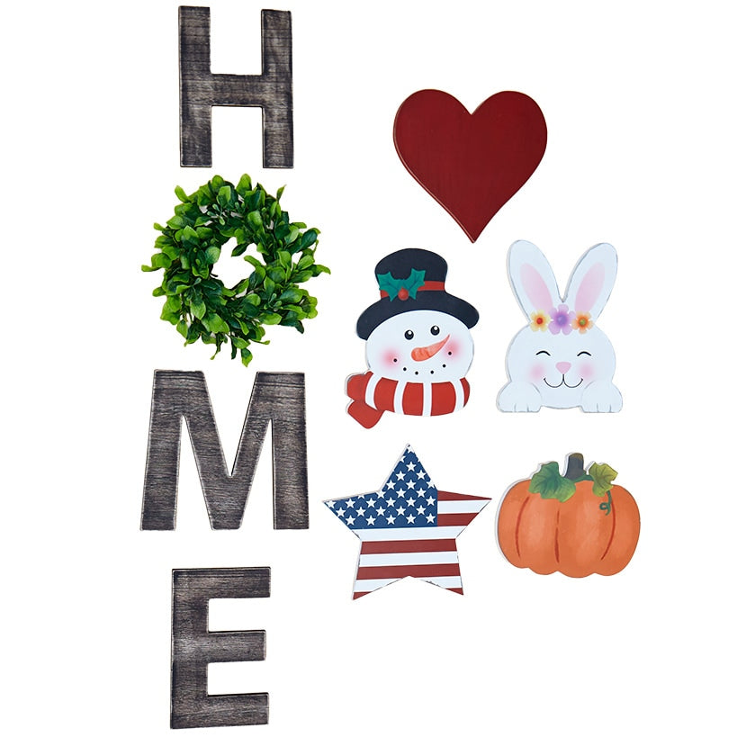 9-Pc. Seasonal Home Porch Sign