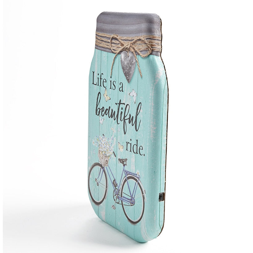 Lighted Canvas Mason Jar Wall Art