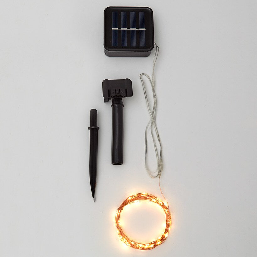 Solar Copper Fairy Lights