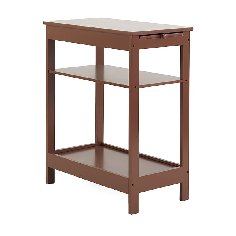 Side Table with Extension Shelf
