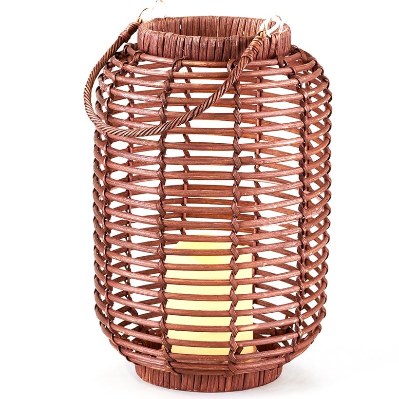 Wicker LED Candle Lanterns