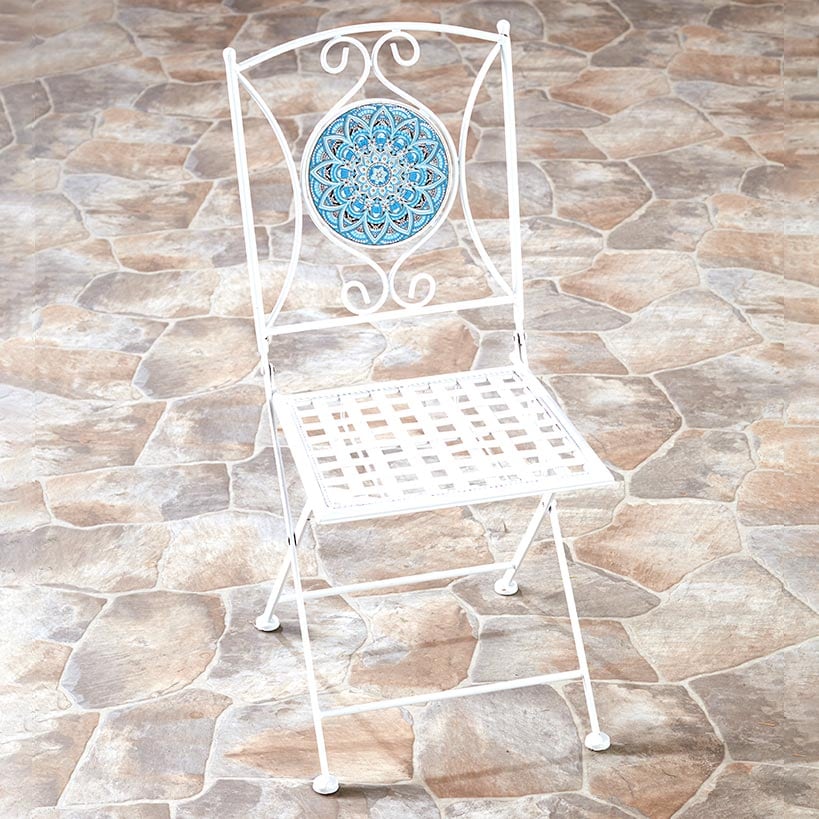 Metal Mosaic Outdoor Chair