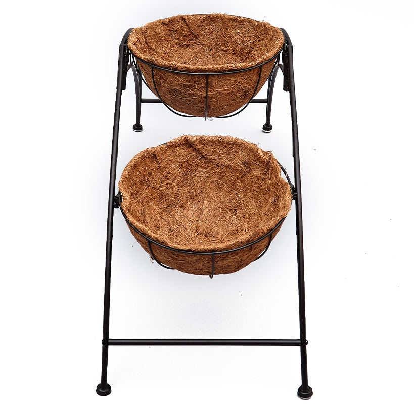 3-Pot Arched Planters with Coco Liners