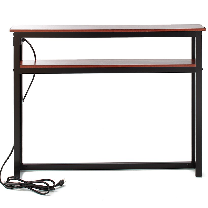 Behind-the-Sofa Long and Narrow Console Table with USB Port and Outlet