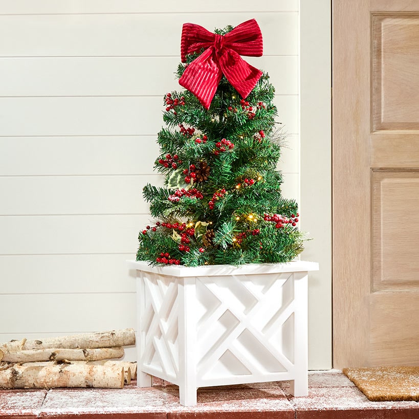 Lattice Design Chippendale Style Planter Box