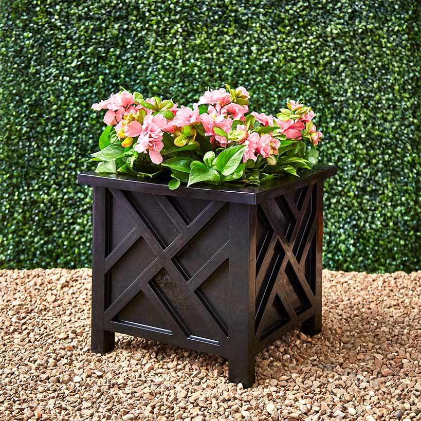 Lattice Design Chippendale Style Planter Box