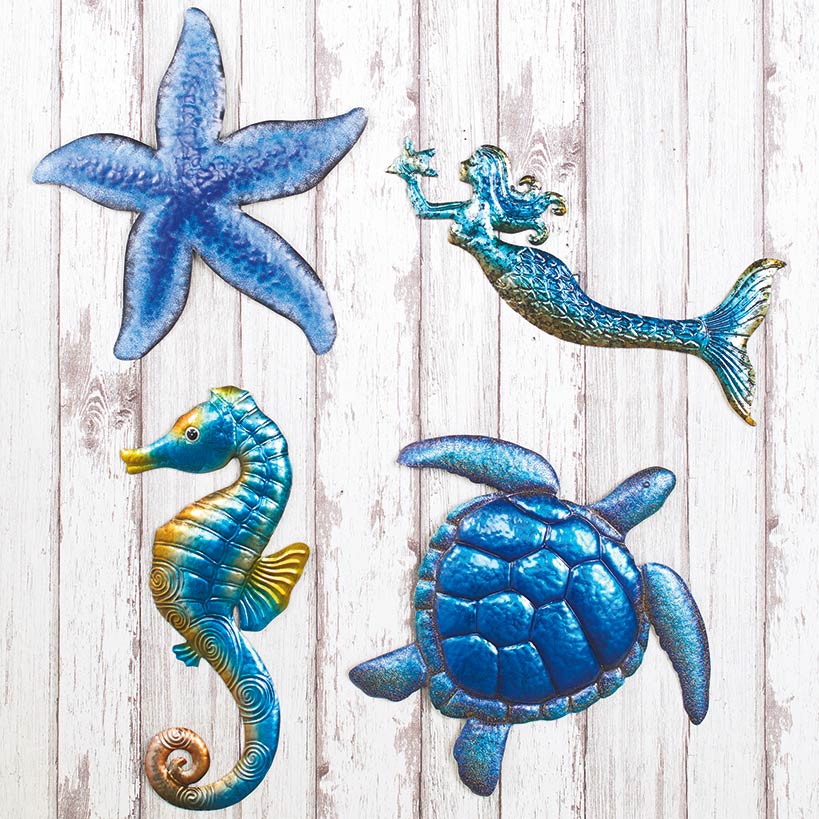 Sealife Metal Wall Sculpture