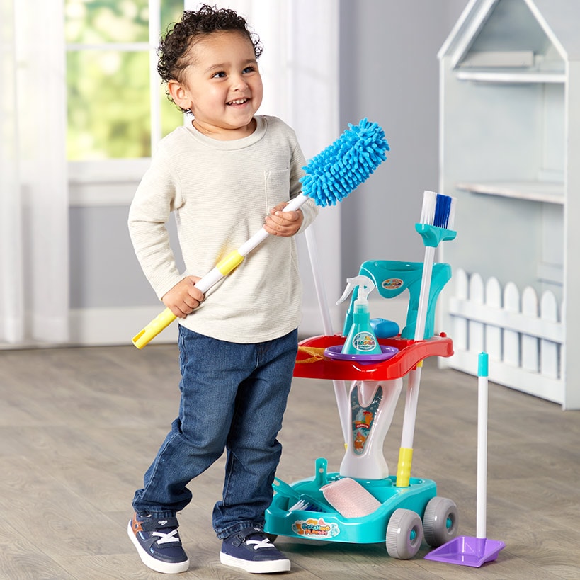Cleaning Cart Playset with Accessories