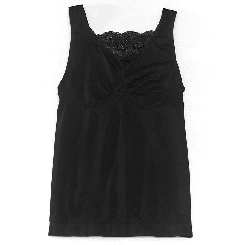 Lace Trim Slimming Tank Tops