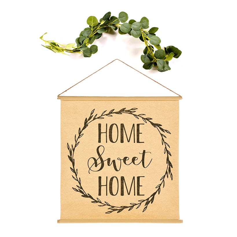 Farmhouse Paper Scroll Wall Hangings