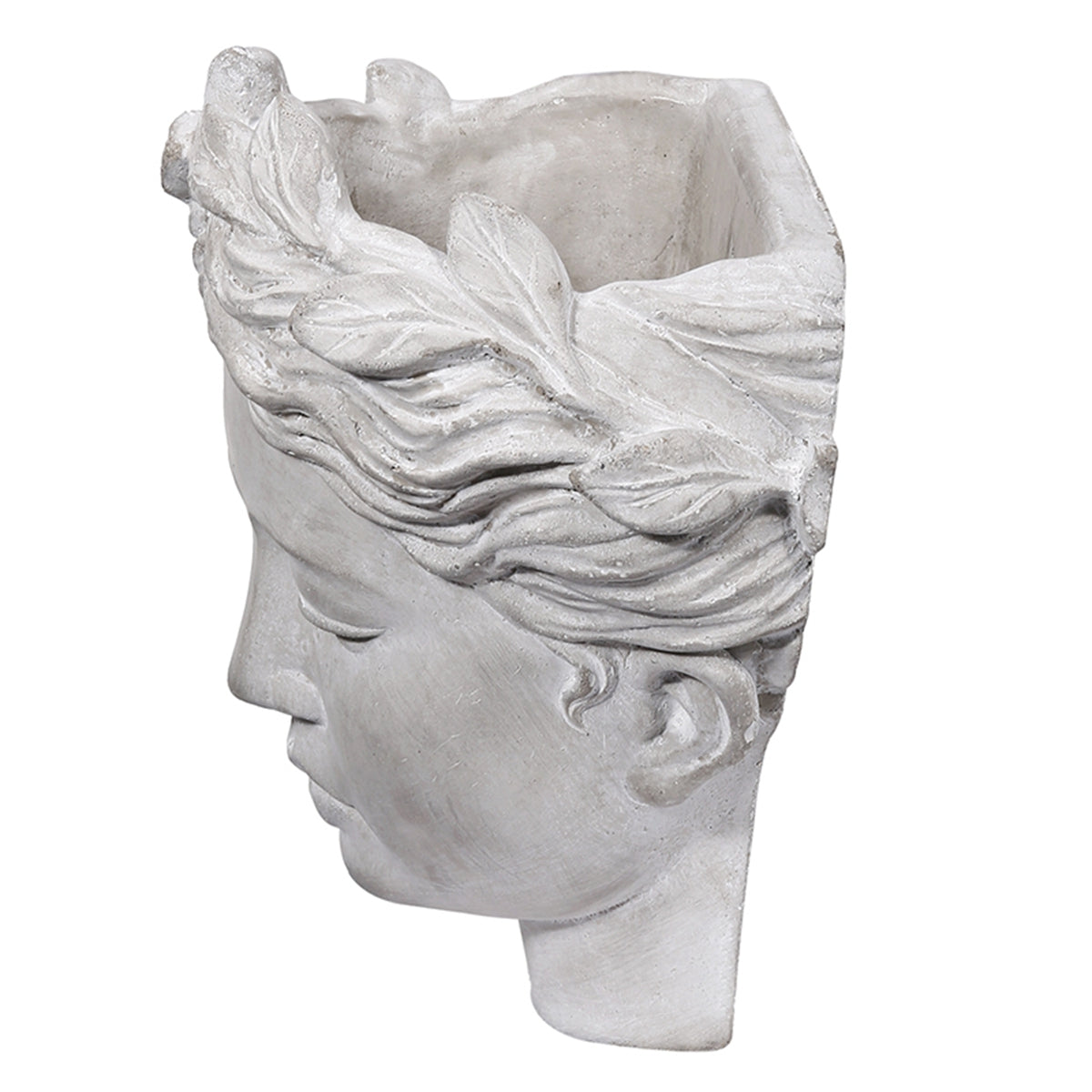 6.7x5.5x8.7" Visage Cement Wall Planter Wall Vase, Small - image 4