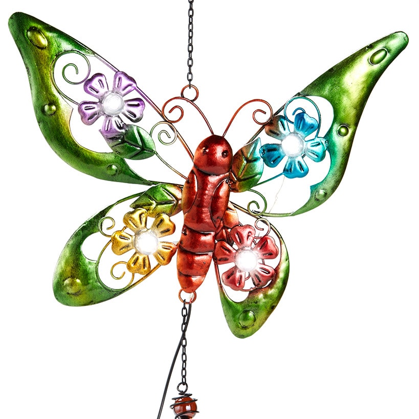 Solar Figural Metallic Wind Chimes