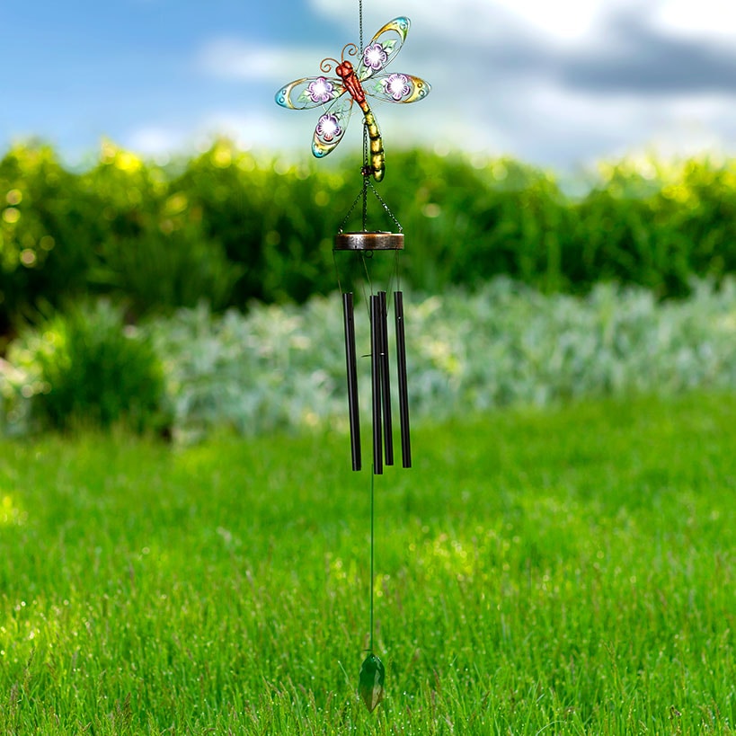 Solar Figural Metallic Wind Chimes