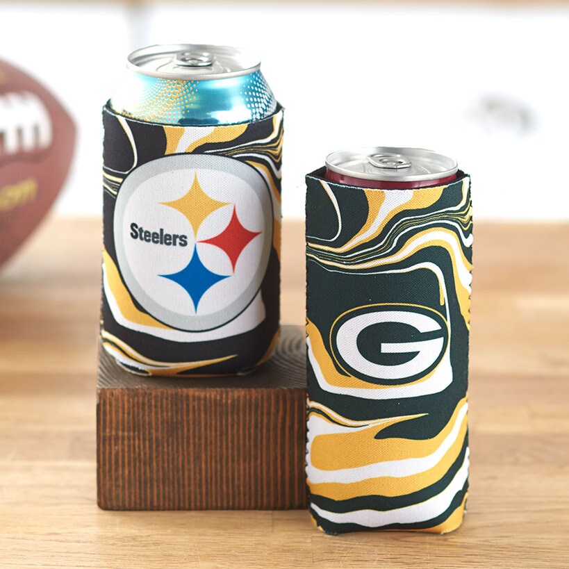 Sets of 2 Tie-Dye NFL Slim Can Coozies - Rams