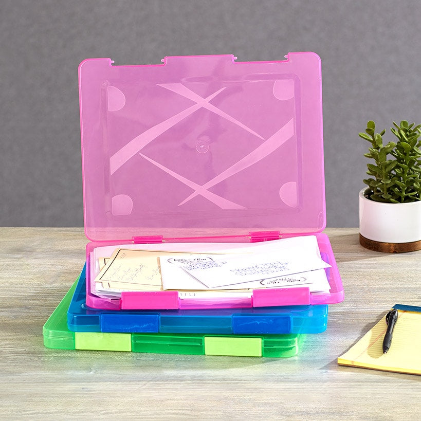 Set of 3 Bright File Cases