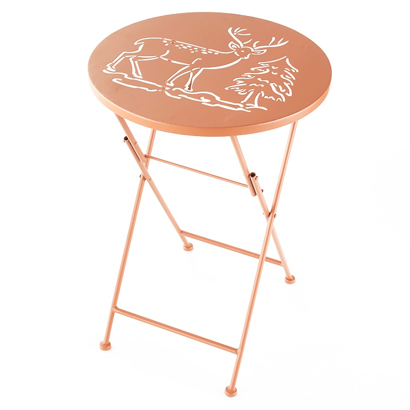 Fall-Inspired Foldable Metal Icon Tables