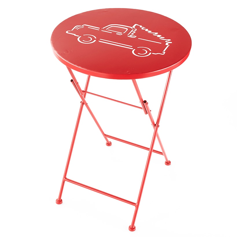 Fall-Inspired Foldable Metal Icon Tables