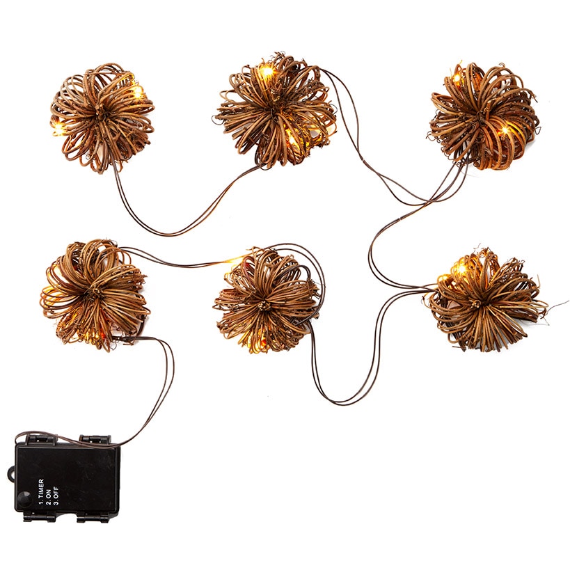 Lighted Pumpkin Grapevine Collection